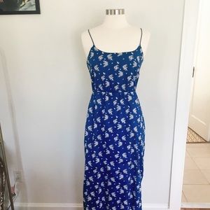 Floor length floral dress